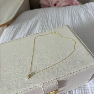 Kendra Scott Gold Necklace with Iridescent Pendant